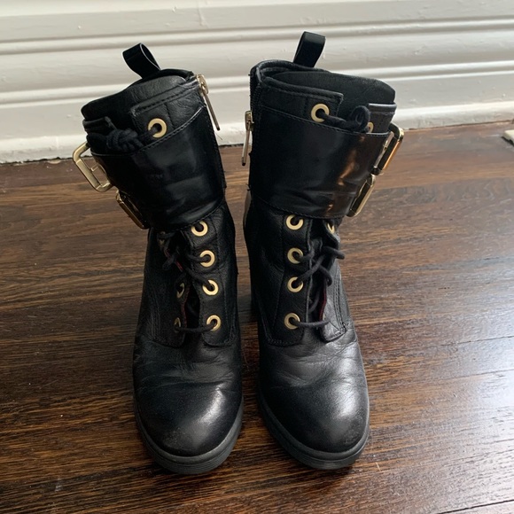 Heeled Combat Bootie - Picture 2 of 5